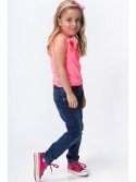 Pantaloni fete din denim cu abraziuni usoare NDZ515 - Magazin online - Boutique